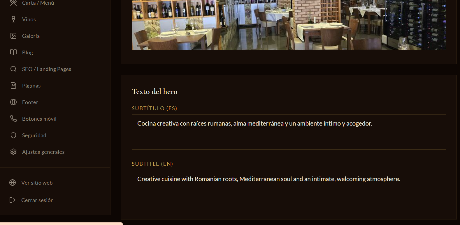 Chef de Bambi Gourmet preparando un plato en la cocina